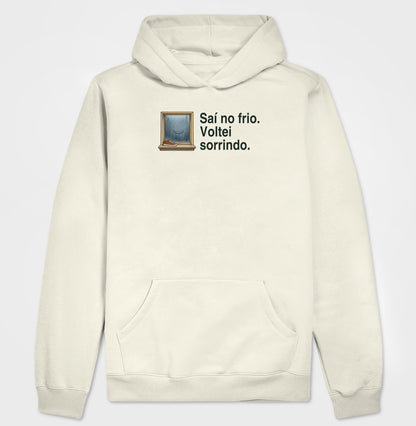 Moletom com Capuz - Volta no Frio, Off White