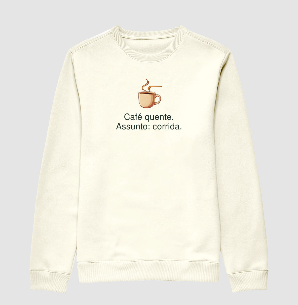 Suéter Moletom - Assunto Quente, Off White