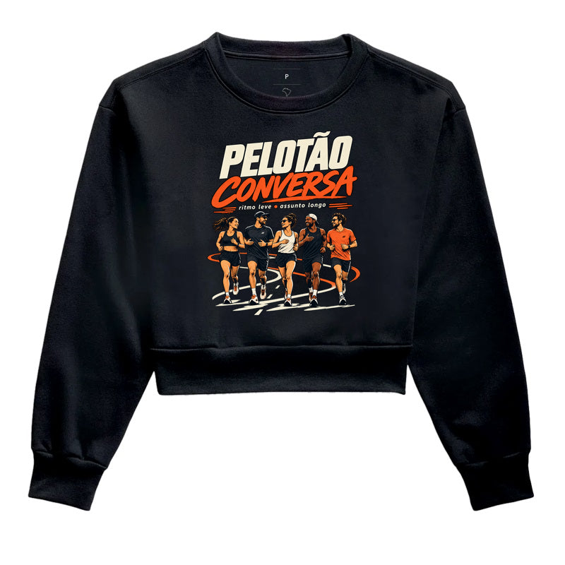 Cropped Moletom - Pelotão Conversa