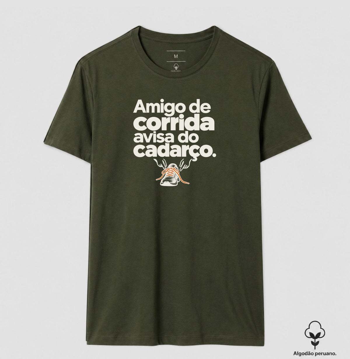 Camiseta Algodão Peruano - Cuidado Pequeno
