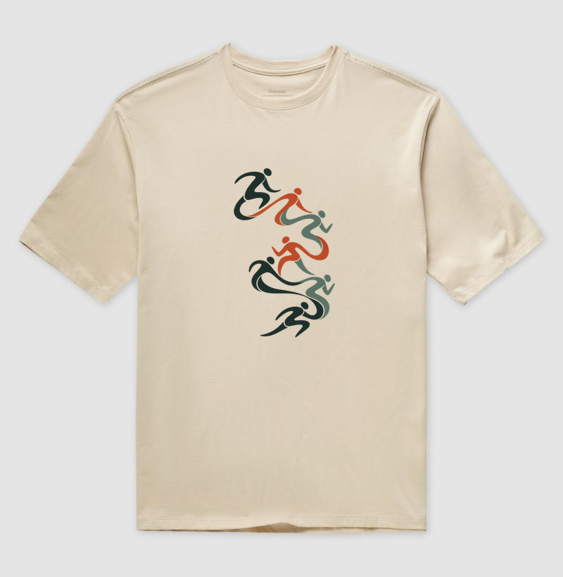 Camiseta Oversized - Movimento Contínuo