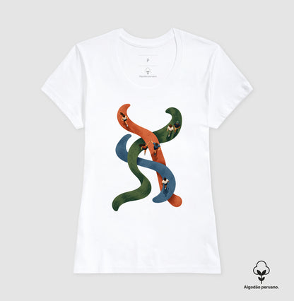 Camiseta Algodão Peruano - Rotas que se Cruzam