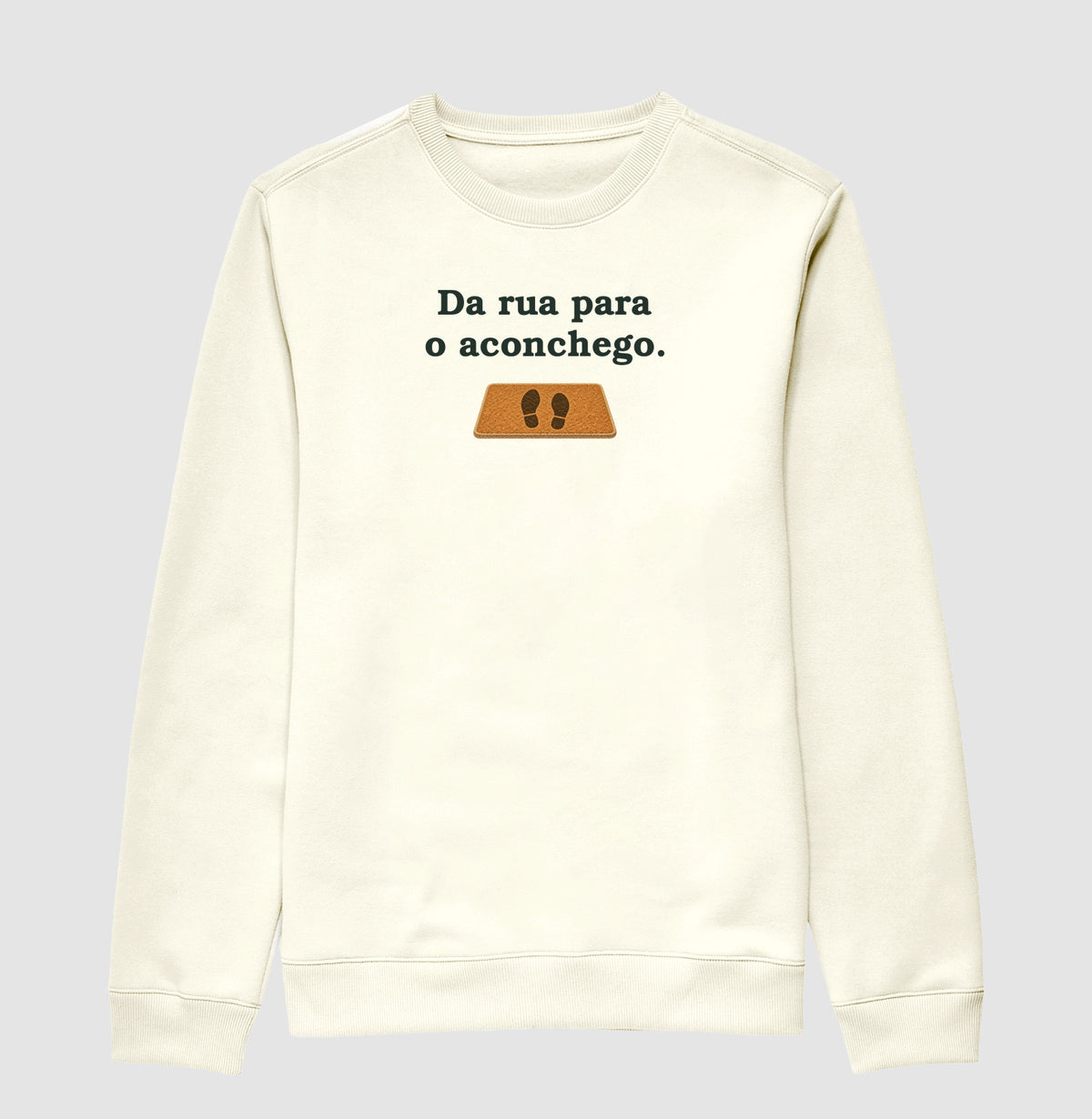 Suéter Moletom - Da Rua para Casa, Off White