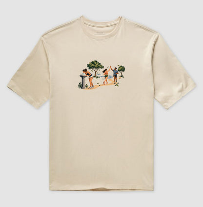 Camiseta Oversized - Primeiro Longão, Areia