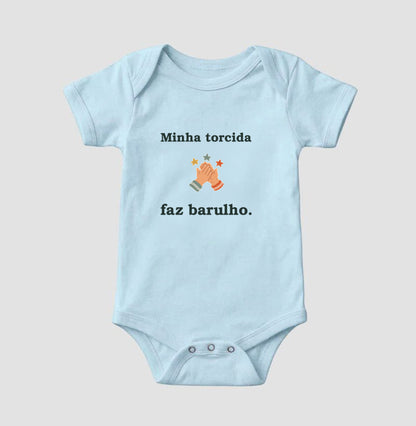 Body Infantil - Torcida Barulhenta, Azul Bebê