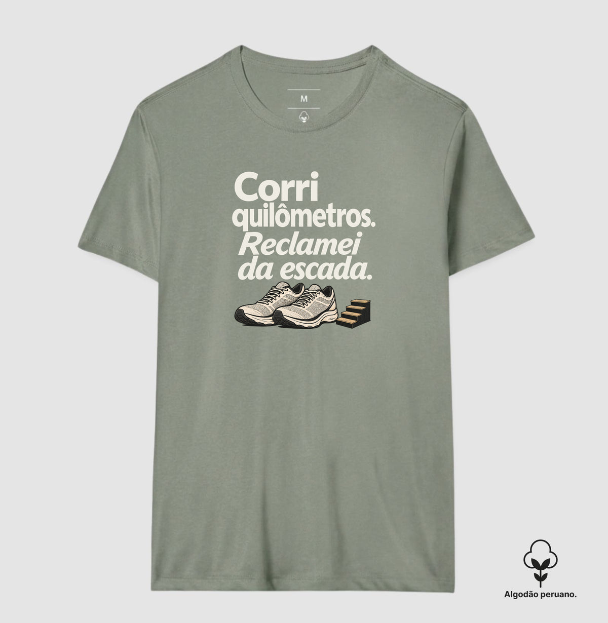 Camiseta Algodão Peruano - Escada Surpresa
