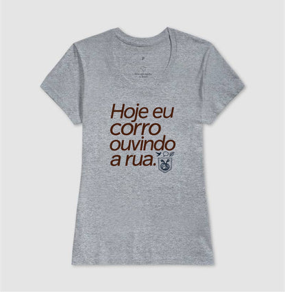 Camiseta Unissex - Música Guardada, Feminino, Cinza