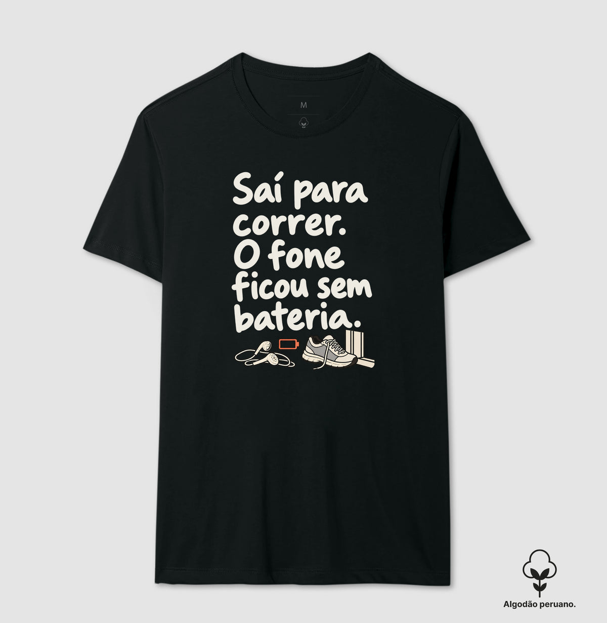 Camiseta Algodão Peruano - Fone Sem Carga