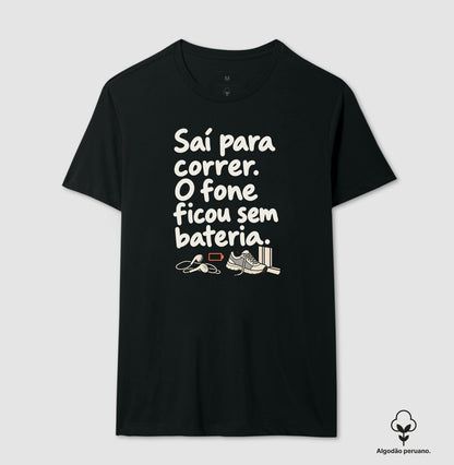 Camiseta Algodão Peruano - Fone Sem Carga