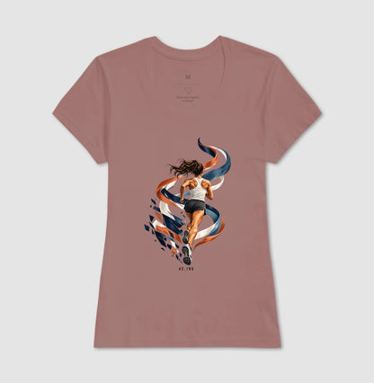 Camiseta Unissex - Dentro da Maratona, Feminino, Rosa
