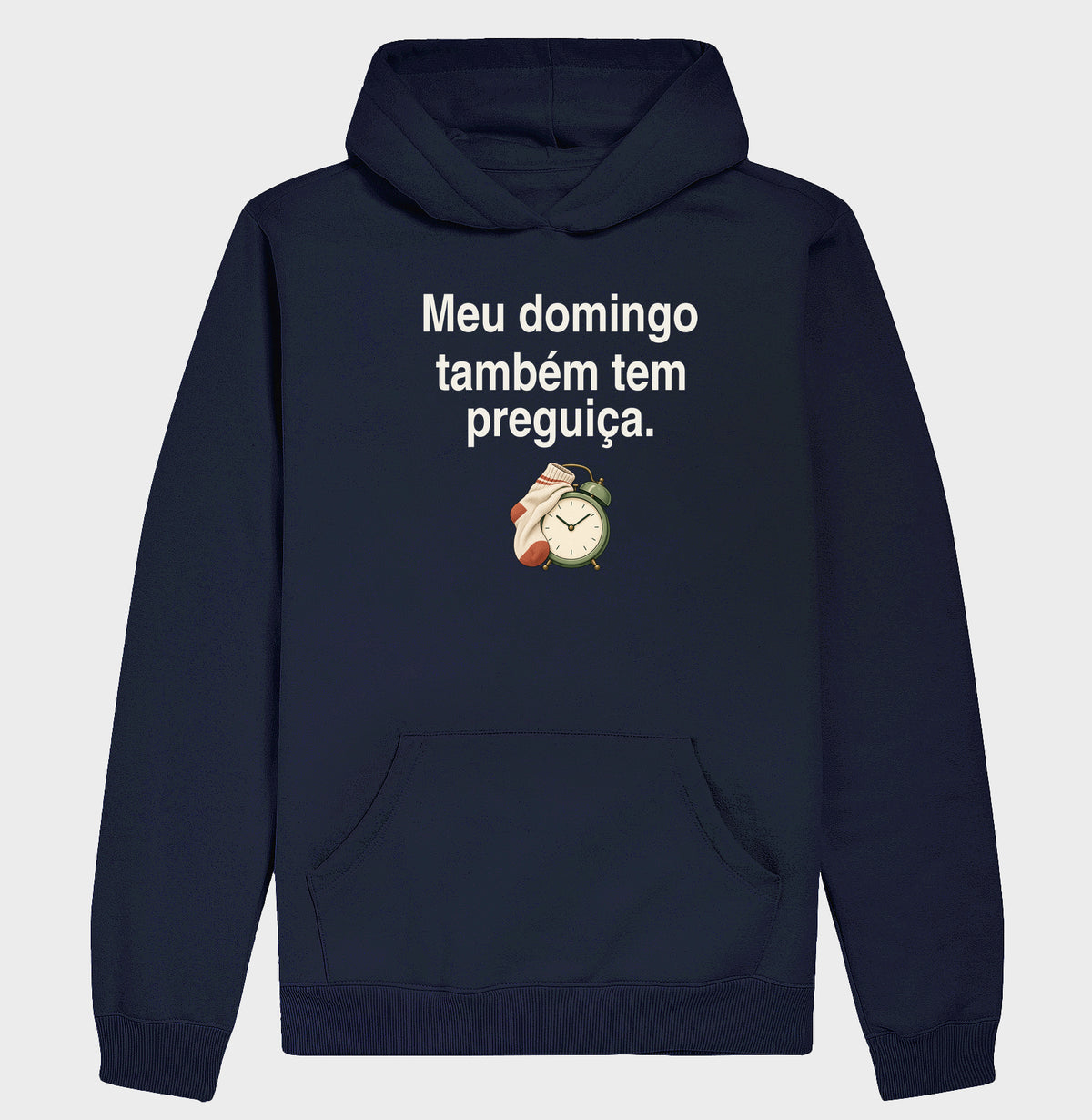 Moletom com Capuz - Domingo sem Pressa, Marinho
