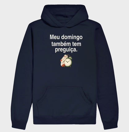 Moletom com Capuz - Domingo sem Pressa, Marinho