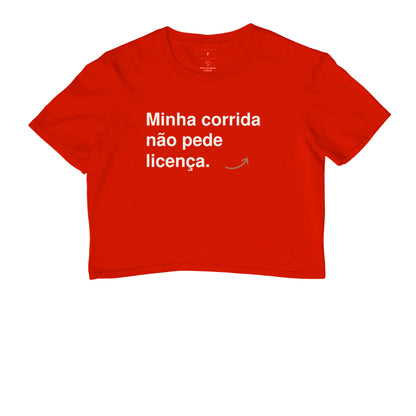 Cropped - Sem Licença, Vermelho