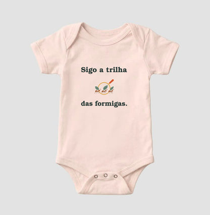Body Infantil - Trilha Miúda, Rosa Bebê
