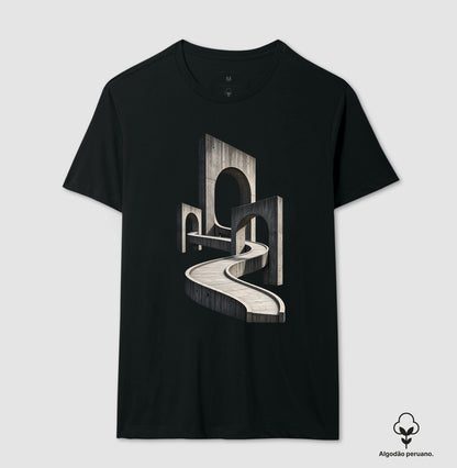 Camiseta Algodão Peruano - Horizonte de Concreto