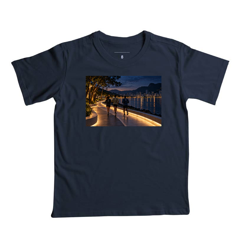 Camiseta Infantil - Noite Refletiva, Marinho