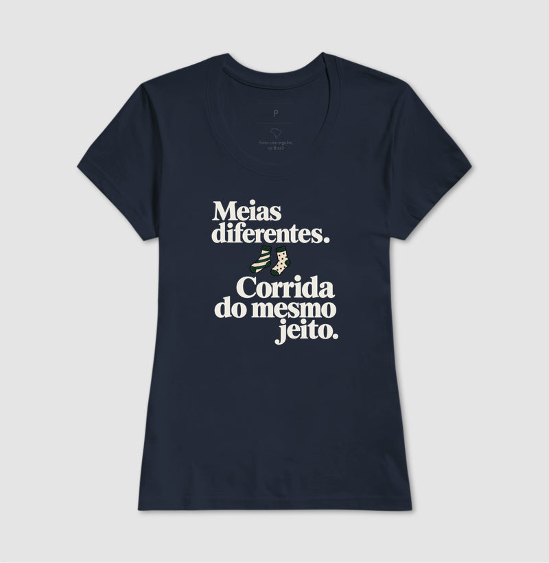 Camiseta Unissex - Par Diferente, Feminino, Marinho
