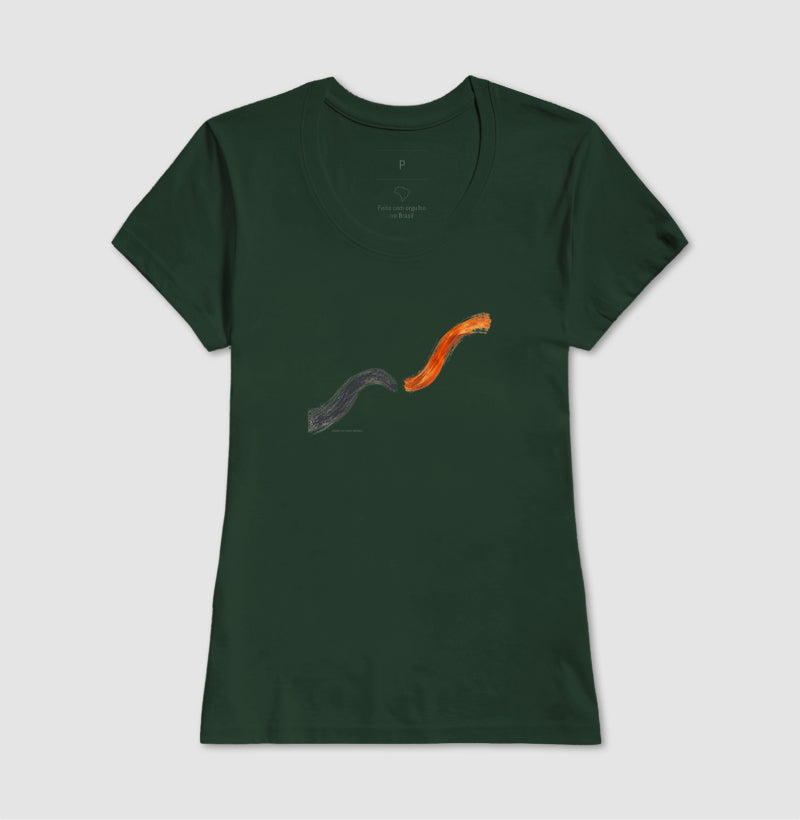Camiseta Unissex - Voltei a Correr, Feminino, Verde