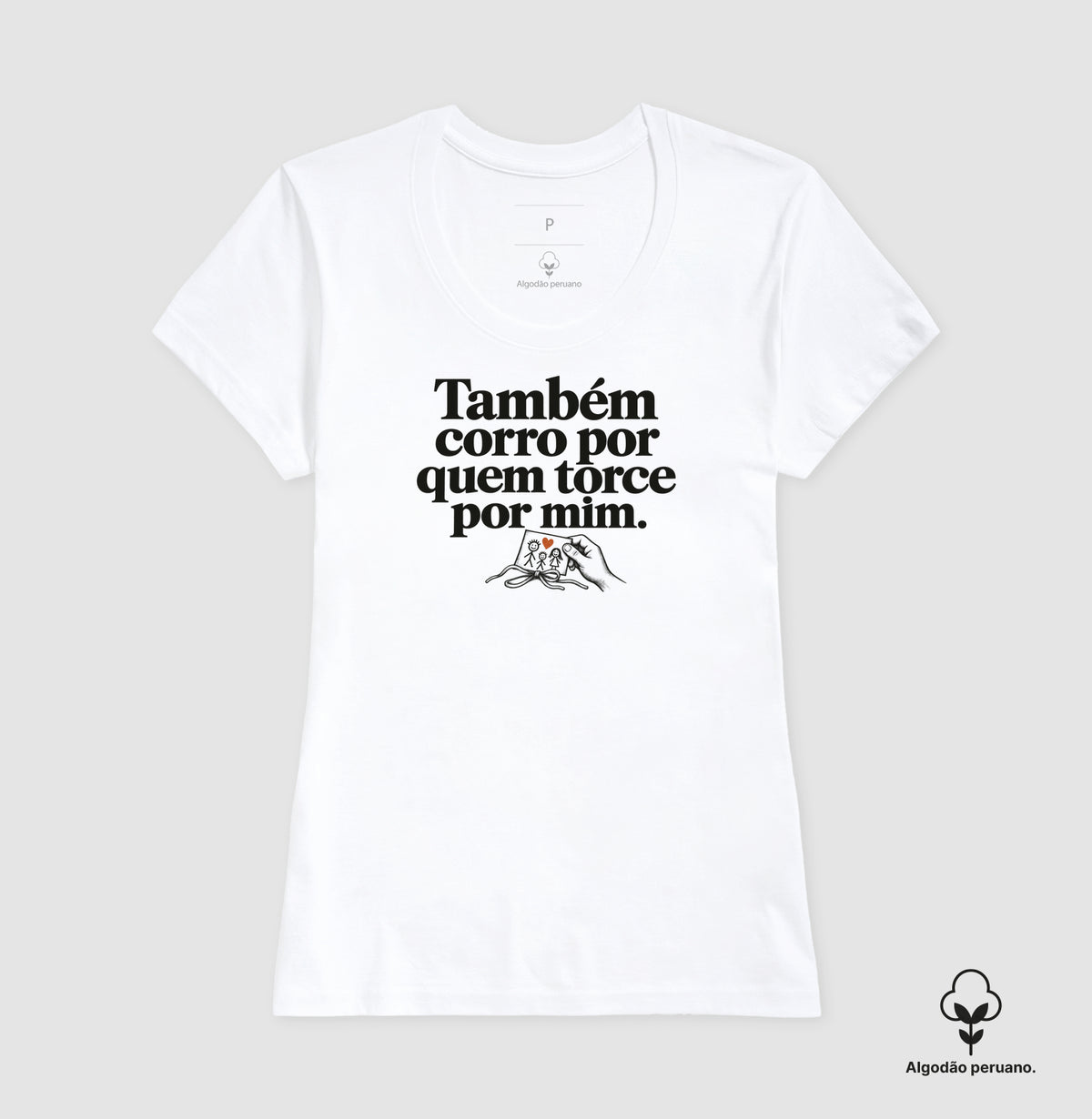 Camiseta Algodão Peruano - Torcida que Fica