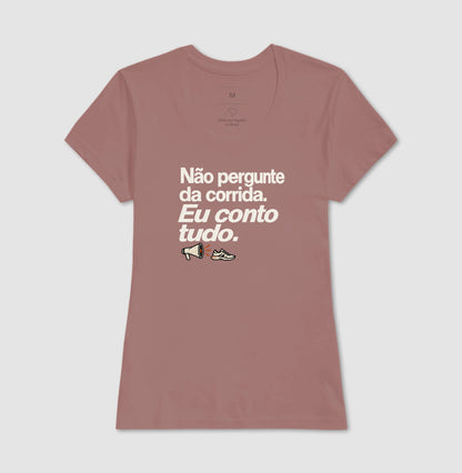 Camiseta Unissex - Cheguei no Assunto, Feminino, Rosa