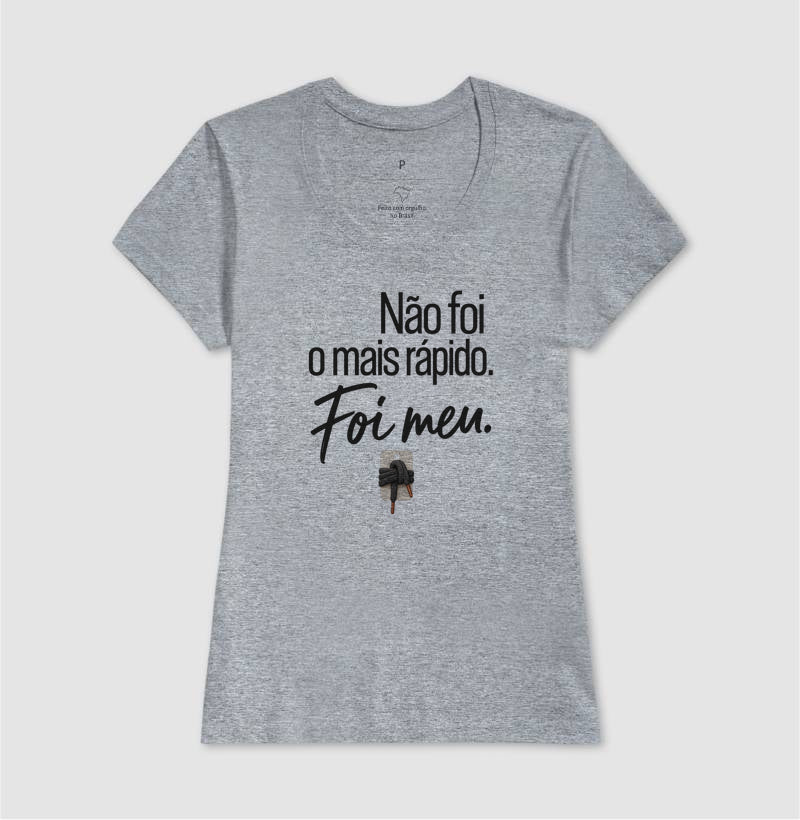Camiseta Unissex - Orgulho sem Comparação, Feminino, Cinza