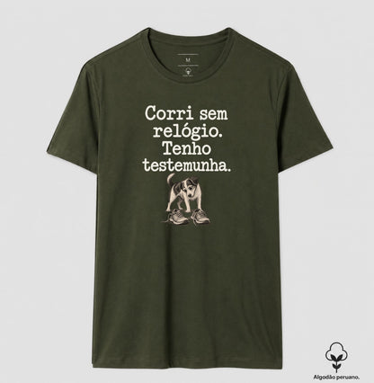 Camiseta Algodão Peruano - Relógio em Casa