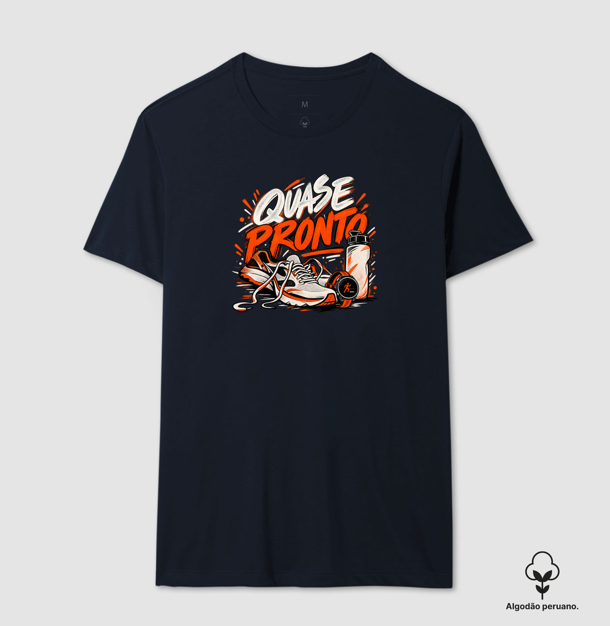 Camiseta Algodão Peruano - Cinco Minutos Para Sair