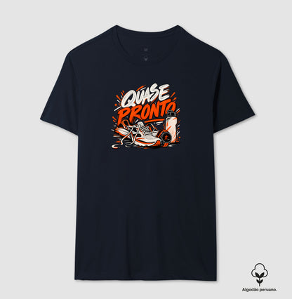 Camiseta Algodão Peruano - Cinco Minutos Para Sair