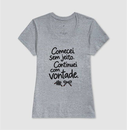 Camiseta Unissex - Outro Começo, Feminino, Cinza