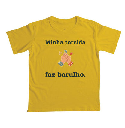 Camiseta Infantil - Torcida Barulhenta, Amarelo