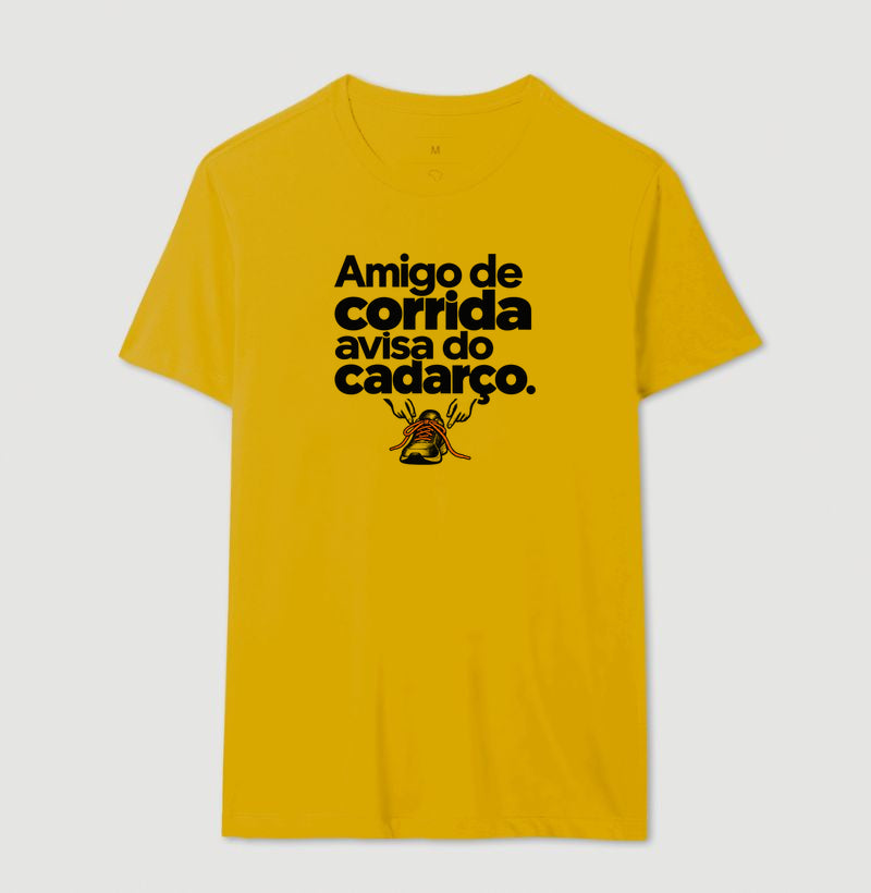 Camiseta Unissex - Cuidado Pequeno, Masculino, Amarelo