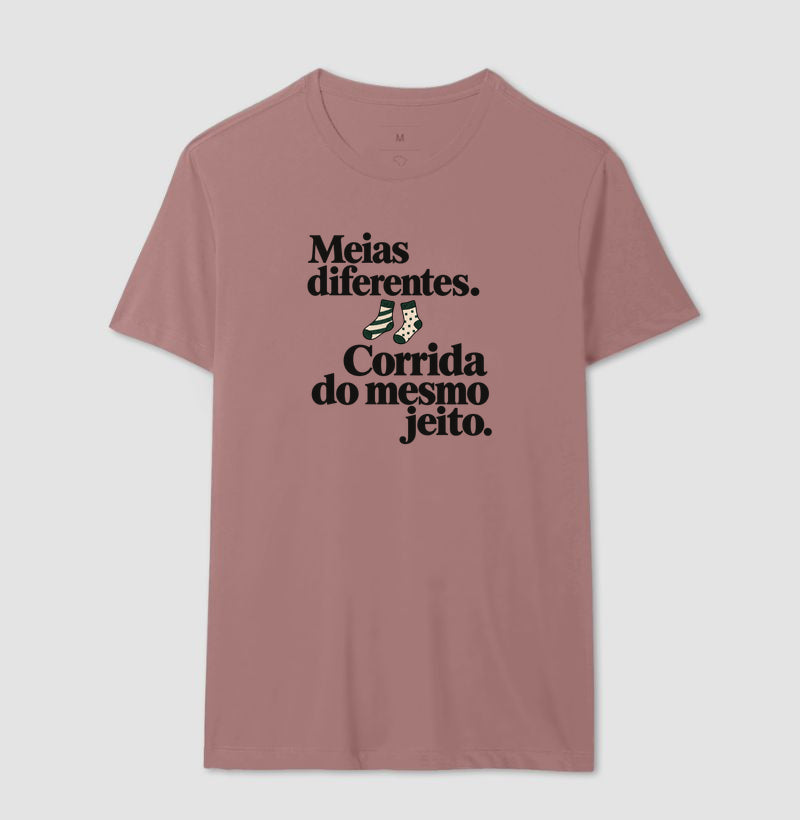 Camiseta Unissex - Par Diferente, Masculino, Rosa