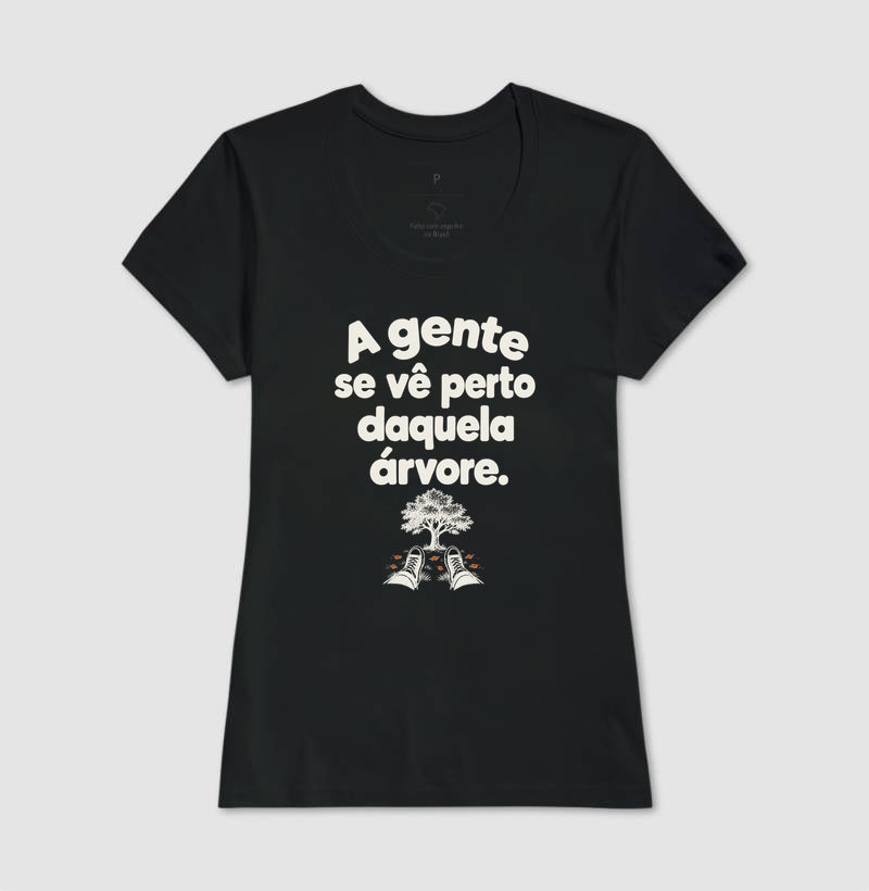Camiseta Unissex - Ponto de Encontro, Feminino, Preta