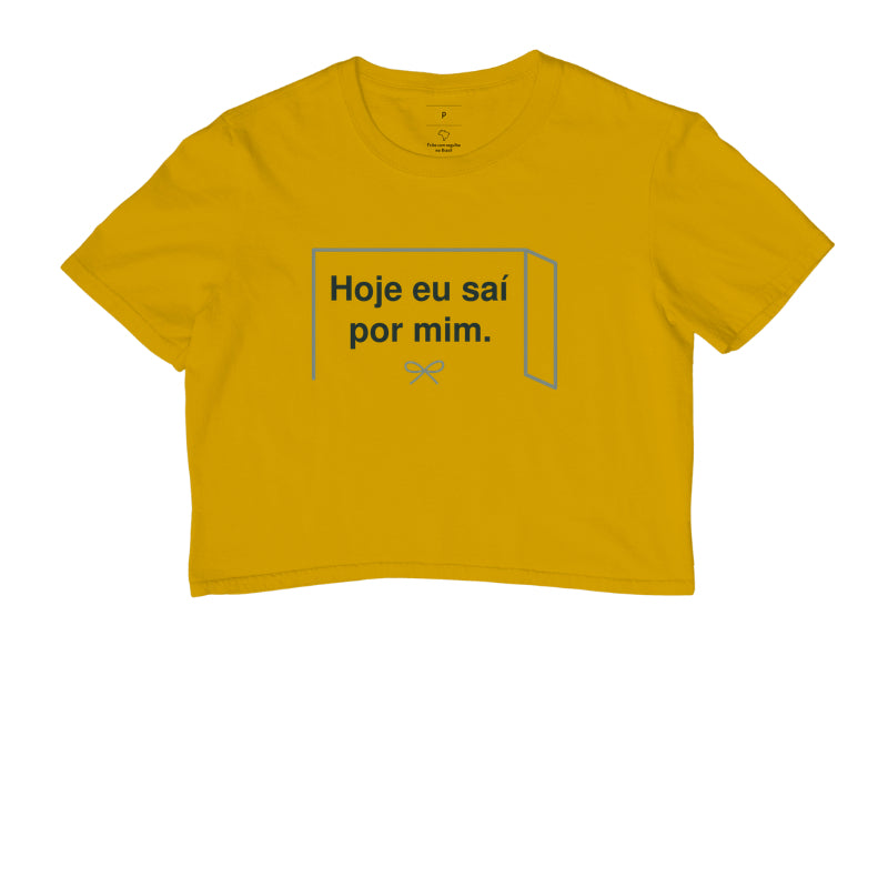 Cropped - Saída por Mim, Amarelo