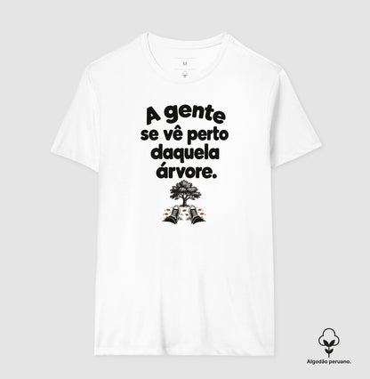 Camiseta Algodão Peruano - Ponto de Encontro, Masculino, Branca