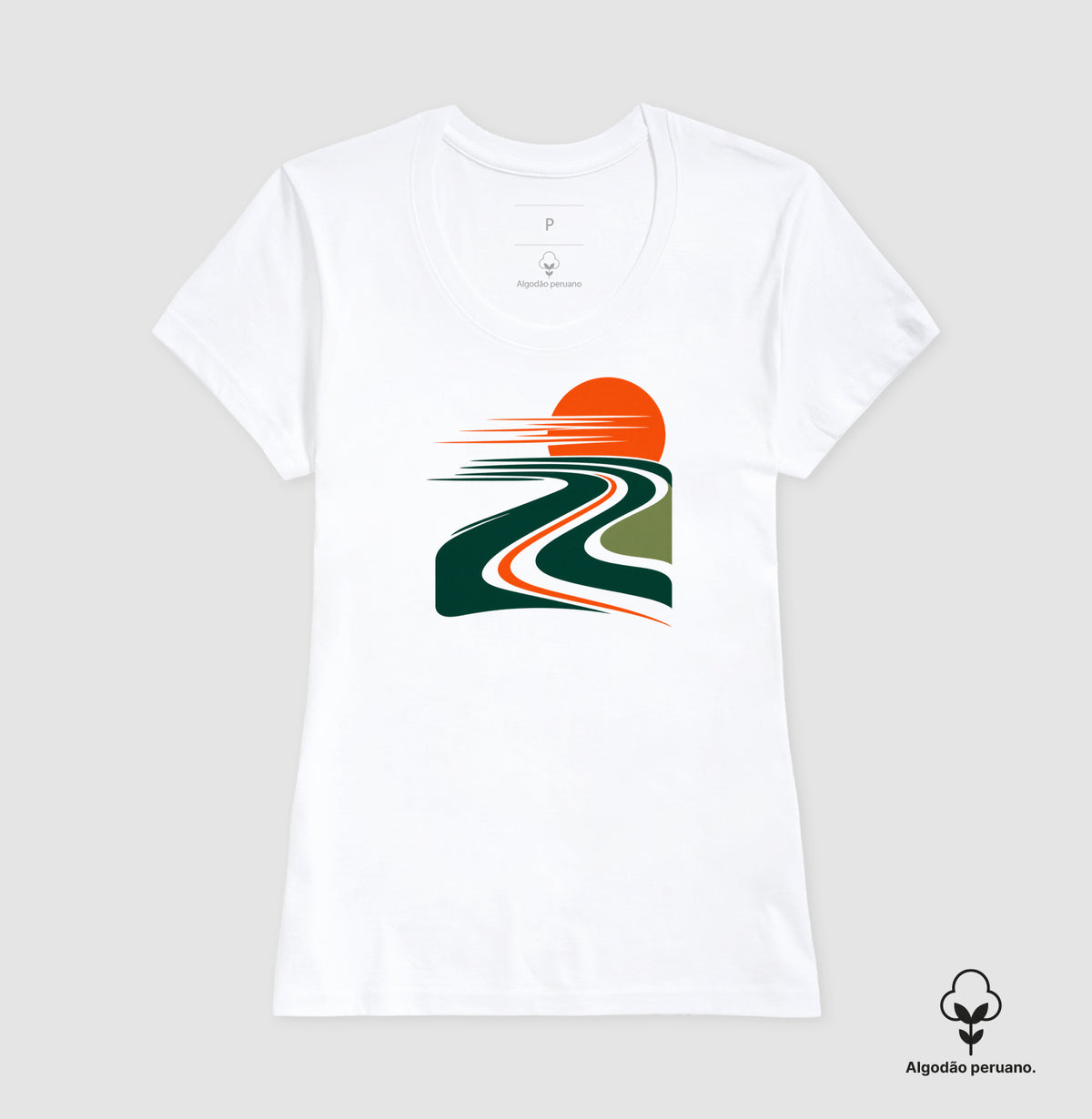Camiseta Algodão Peruano - Pulso do Percurso