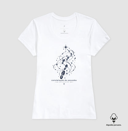 Camiseta Algodão Peruano - Constelação de passadas