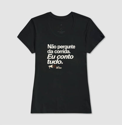 Camiseta Unissex - Cheguei no Assunto, Feminino, Preta