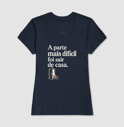 Camiseta Unissex - Coragem de Ir, Feminino, Marinho
