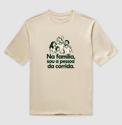 Camiseta Oversized - Sobrenome Corrida, Areia