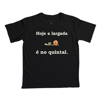 Camiseta Infantil - Largada do Quintal, Preta