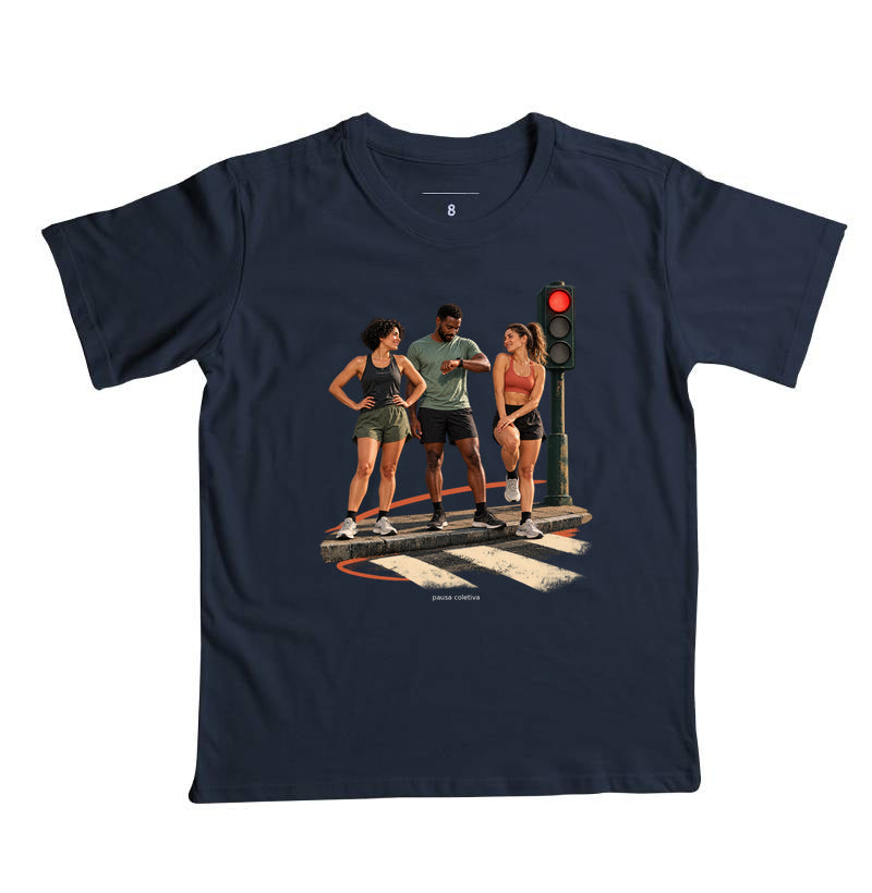 Camiseta Infantil - Semáforo Vermelho