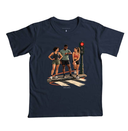 Camiseta Infantil - Semáforo Vermelho