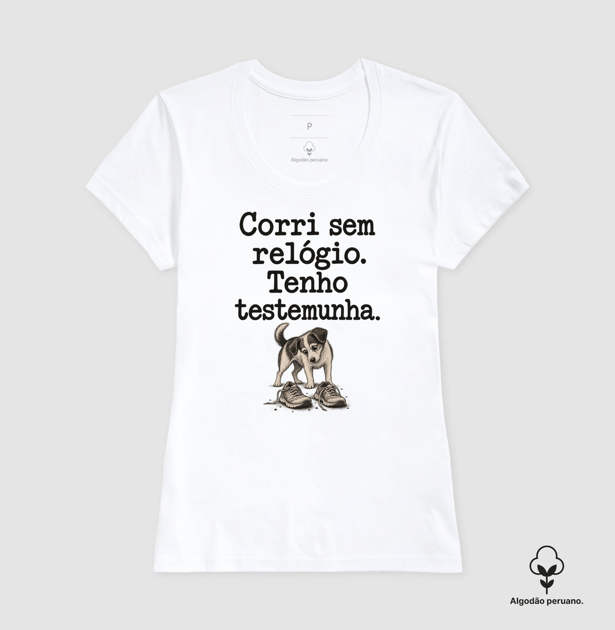 Camiseta Algodão Peruano - Relógio em Casa
