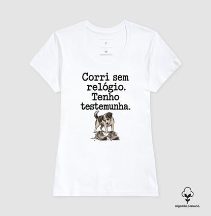 Camiseta Algodão Peruano - Relógio em Casa
