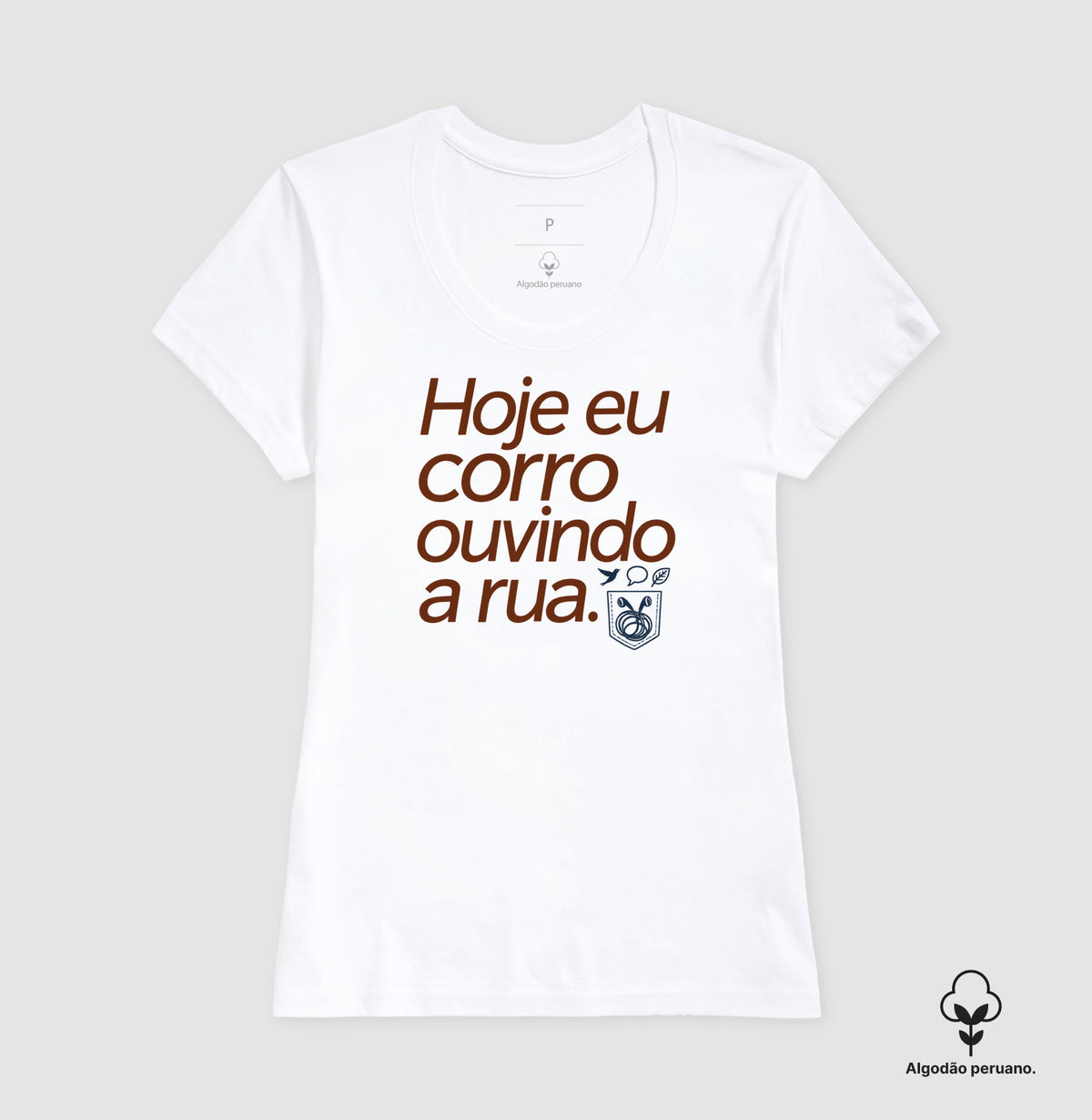 Camiseta Algodão Peruano - Música Guardada