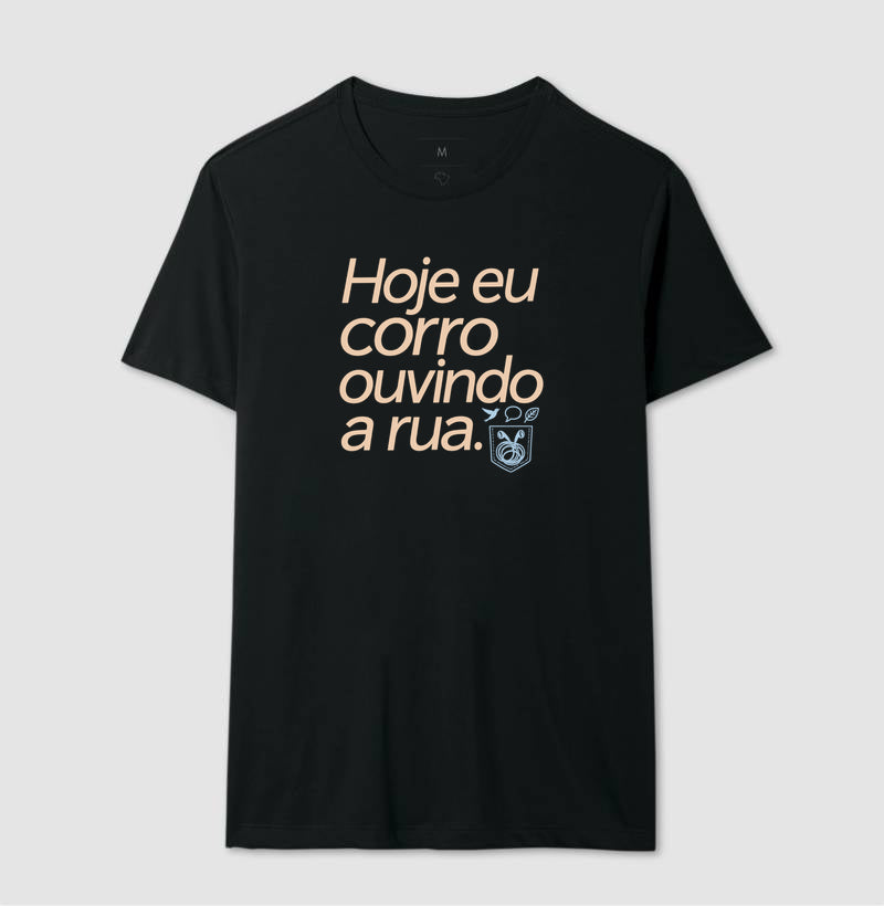 Camiseta Unissex - Música Guardada, Masculino, Preta