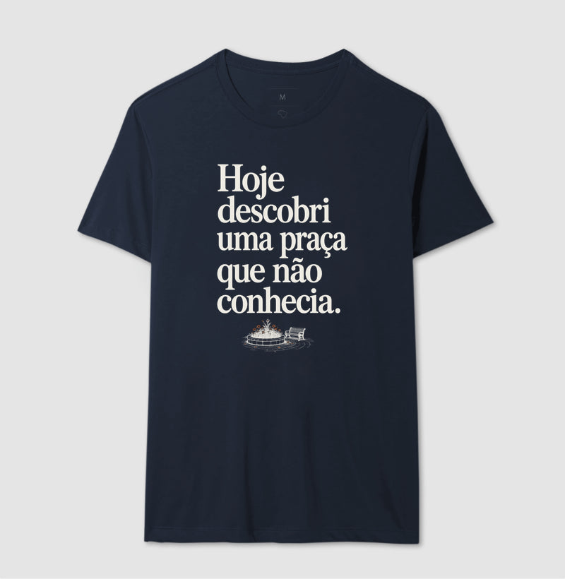 Camiseta Unissex - Praça Descoberta, Masculino, Marinho