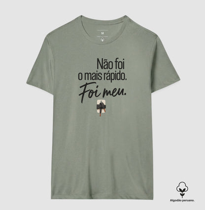 Camiseta Algodão Peruano - Orgulho sem Comparação, Masculino, Verde Oliva