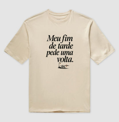 Camiseta Oversized - Noite de Esquina, Areia